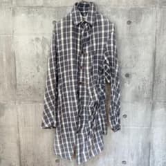 Vivienne Westwood 変形シャツ アシンメトリー チェック柄 綿 - メルカリ