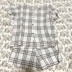 韓国子供服　チェック柄 セットアップのサムネイル