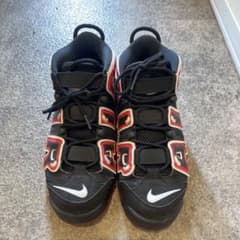 NIKE AIR MORE UPTEMPO スニーカー ブラック レッドのサムネイル