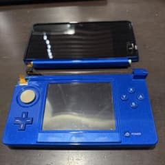 ジャンク品　上下破断 Nintendo 3DS 本体 アクアブルー ジャンク品のサムネイル