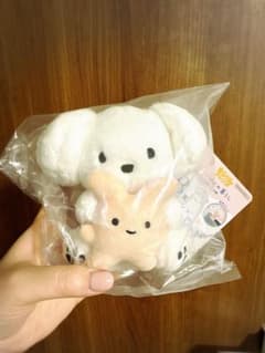 一番くじ ちょこっと ちらりんフレンズ いぬのぬいぐるみマスコット B賞のサムネイル
