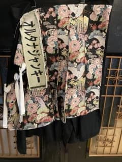 일점 물 꽃 무늬 자수 플레어 스커트 얼터너티브 재팬