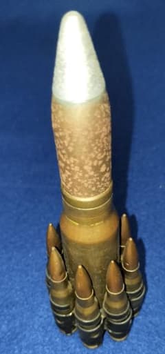 機関砲弾 銃弾 カートリッジ ミリタリー - メルカリ