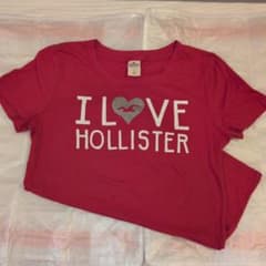 Hollister 半袖Tシャツ ピンク ロゴプリントのサムネイル