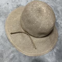 美品 サンバリア100 リネン サーモハット - メルカリ