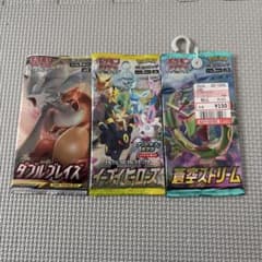 絶版 ポケモンカード 未開封パック 3種セット イーブイ 蒼空 ダブル