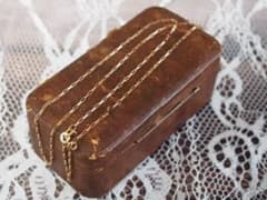 ヴィンテージ 9金 ゴールド バーリンク ネックレス 375 YG 英国調 