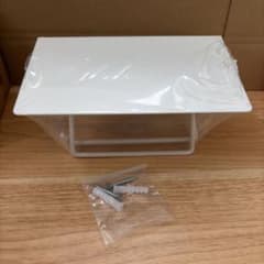H17トイレットペーパーホルダー ホワイト 棚付きのサムネイル