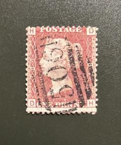 イギリス 最初期 切手 1864年〜 ペニーレッド 3c ビクトリア女王 良