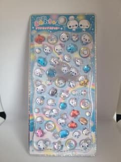 ぷくぷくあわわちゃん プチドロップステッカーのサムネイル