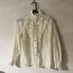 ガーリー フリルレースブラウスのサムネイル