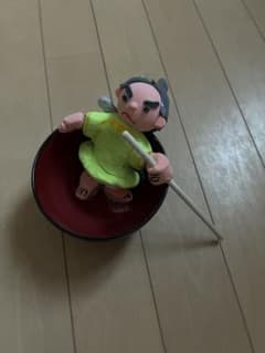 手作り 粘土細工 一寸法師 お椀 箸付きのサムネイル