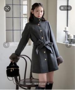 NICECLAUP リボンミドルコート - メルカリ