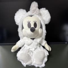 ミニーマウス　デココレ ブラック＆ホワイトフードBIGぬいぐるみ