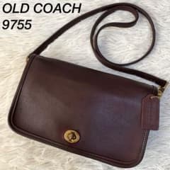 美品】オールドコーチ 9755 USA製 グラブタンレザー ショルダーバッグ 