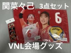 VNL会場グッズ　関菜々巳 バレーボール日本代表 グッズ 3点セット VNL会場グッズ 関菜々巳 バレーボール日本代表 グッズ 3点セット