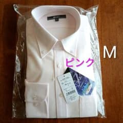 【新品】 Z SHIRTS 長袖ワイシャツ ピンク Mサイズ