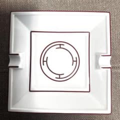 HERMES エルメス アッシュトレイ 灰皿 スクエアプレート 小物入れ 陶器