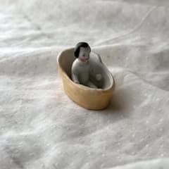 アンティーク ドイツ フローズンシャーロット 浴槽付き ミニチュア 4cm 希少 アンティーク ドイツ フローズンシャーロット 浴槽付き ミニチュア 4cm