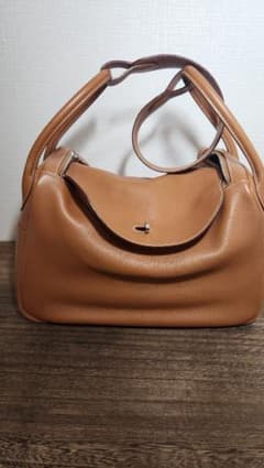 エルメス HERMES リンディ34 □K刻印 ゴールド×シルバー金具 スイフト 