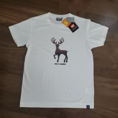 未使用　HELLY HANSEN トナカイ柄 半袖Tシャツ ホワイトのサムネイル