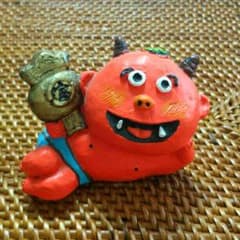 赤鬼さんの縁起置物♫のサムネイル