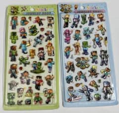 ラスト☆硬い立体シール☆マイクラ、マインクラフトのサムネイル