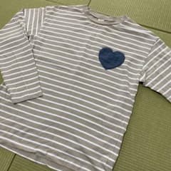 【美品】ボーダー　長袖　160のサムネイル