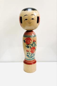 中古 こけし 伝統 木製 日本 人形 水戸寛 コレクション Q 希少 美術品