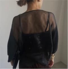 MEDI BACK SHEER KNIT TOPのサムネイル