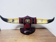 牛の角の装飾品 ライオンの彫刻付き9-04 牛の角の装飾品 ライオンの彫刻付き9-04 - メルカリ