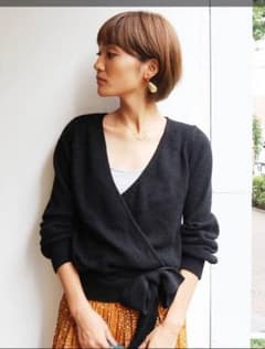 ＊アングリッド＊アンゴラ混カシュクールニットのサムネイル