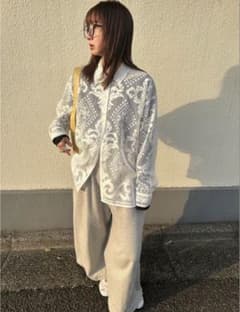 FRAY I.D パネルレースワンナップカラーシャツ ホワイト - メルカリ