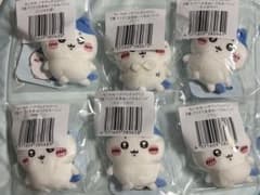 ちいかわ ハチワレだらけくじ E賞 ぬいぐるみバッジ 全6種コンプセットのサムネイル