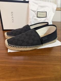 GUCCI エスパドリーユ GGモノグラム ブラックのサムネイル