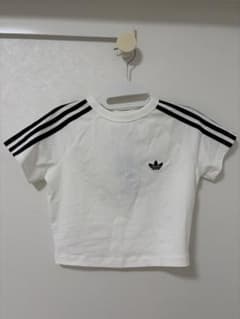 タグ付き未使用 adidas ミニTシャツホワイト Mのサムネイル