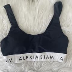 ALEXIA STAM スポーツブラ Sサイズ ネイビーのサムネイル