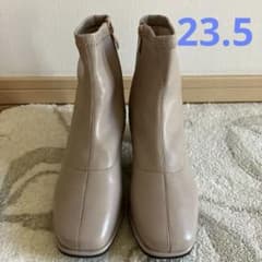 짧은 부츠 합성 가죽 스트레칭 23.5cm