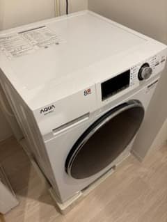 AQUA ドラム式洗濯機 AQW-F8N 8kg 乾燥機能なし 家電 E065 - メルカリ