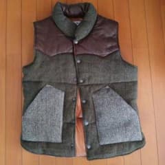 大人気完売品　ハリスツイードダウンベストクレイジーパターンのサムネイル