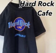激レア ハードロックカフェ tシャツ デカロゴ 黒 USA製 ホノルルのサムネイル