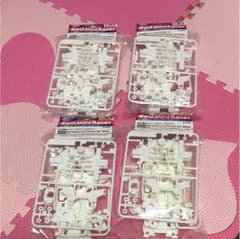 在庫ラスト！タミヤ ミニ四駆 MS 強化シャーシ ホワイト 4個セットのサムネイル