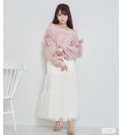 Rosé Muse Tulle tiered skirt ホワイトのサムネイル