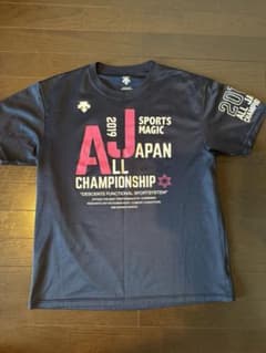【極美品】ALLJAPAN 国体 デサント Tシャツ XOサイズ デサント all japan 記念 シャツ サイズO インターハイ 全中 国体