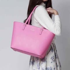 新品保存袋付き★ケイトスペード★katespade★トートバッグ★ピンク★レザーのサムネイル