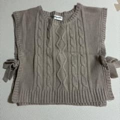 leahmatin ニットベスト ベージュ 90cmのサムネイル