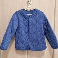UNIQLO キルティングジャケット 140 ブルーのサムネイル
