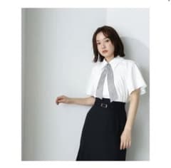 NATURAL BEAUTY BASICストライプタイ付シャツのサムネイル