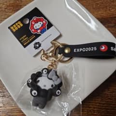 黒ミャクミャク　ハローキティ EXPO2025 キーホルダーのサムネイル