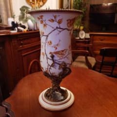 鳥と枝の陶器製花瓶 鳥と枝の陶器製花瓶 - メルカリ